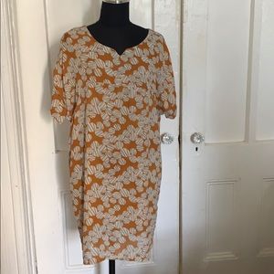 Poly printed tunic dress